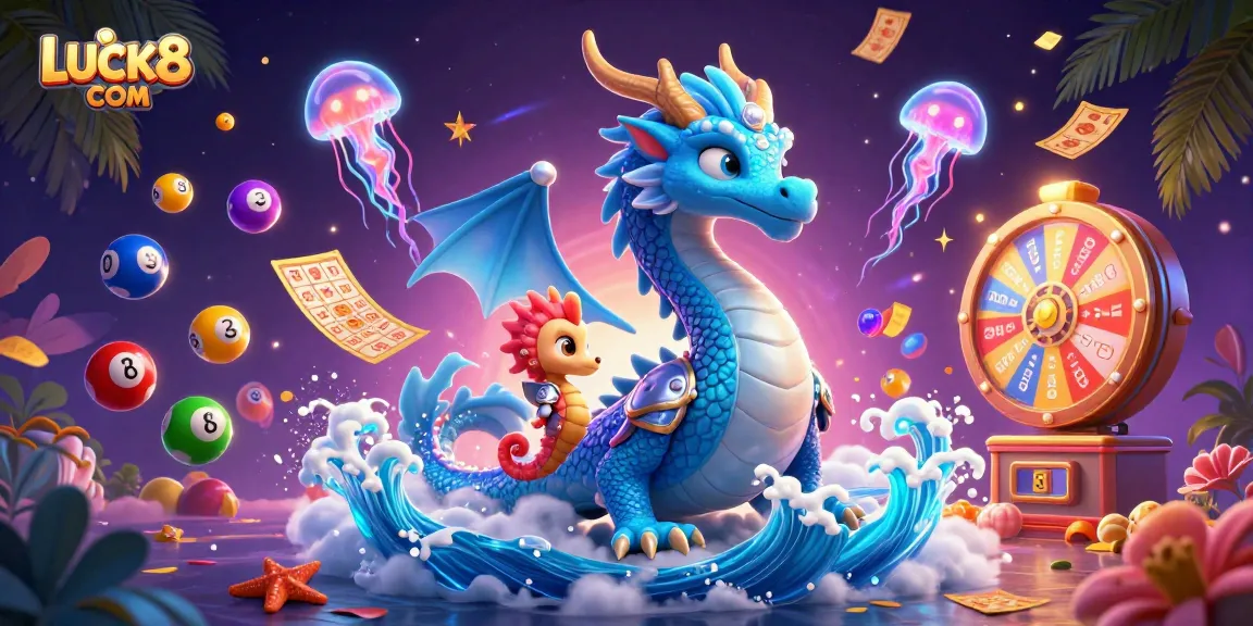 Experience exciting gambling fun with LUCK8 COM as dragons, knights, and colorful elements come alive.