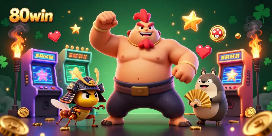 Play exciting casino games at 80win with vibrant characters and dynamic visuals.