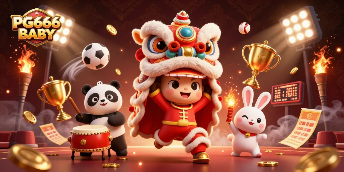 Experience the excitement of PG666 BABY with lively characters in an animated casino celebration scene.