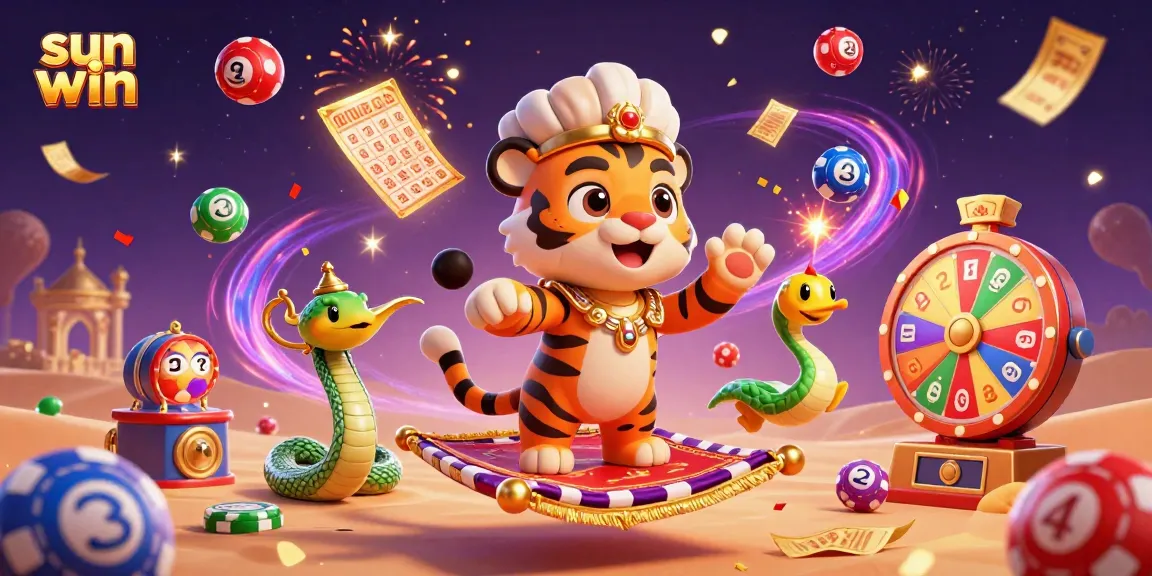 Engage in thrilling games at Sun Win with vibrant lottery elements and an Arabian Nights theme.