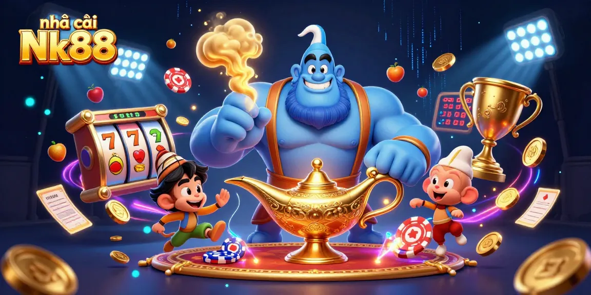 Experience the thrill of Nhà cái Nk88 with dynamic slot games and vibrant casino elements.