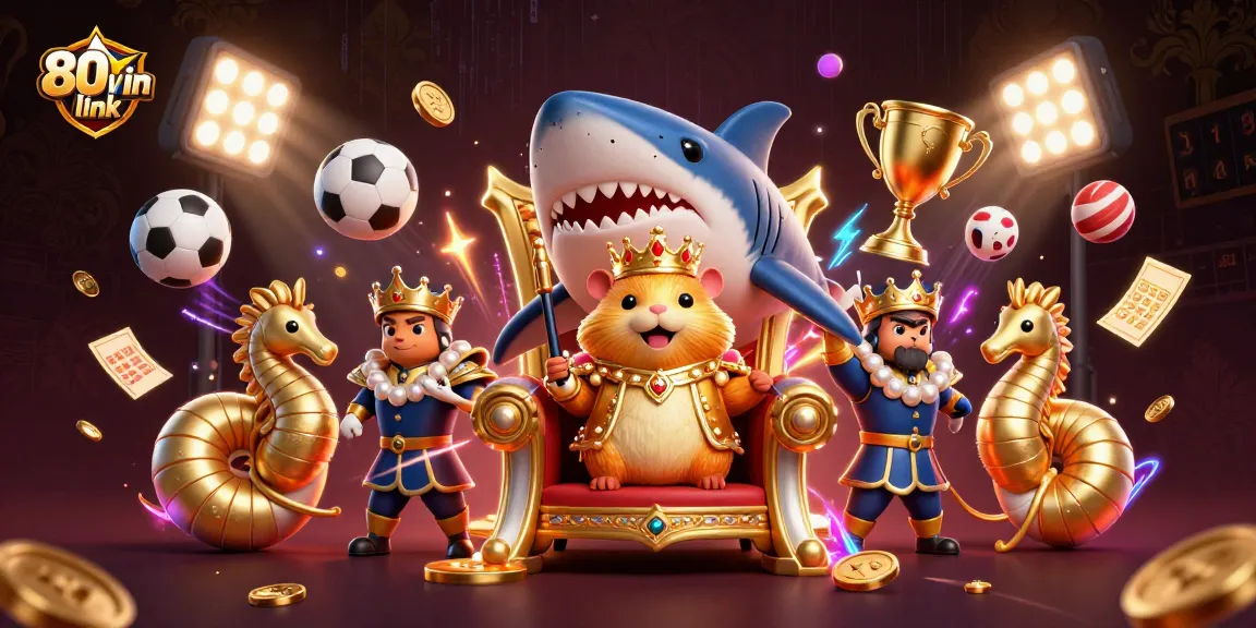 Engage with exciting betting opportunities in the 80win link world, featuring dynamic sports elements and royal characters.