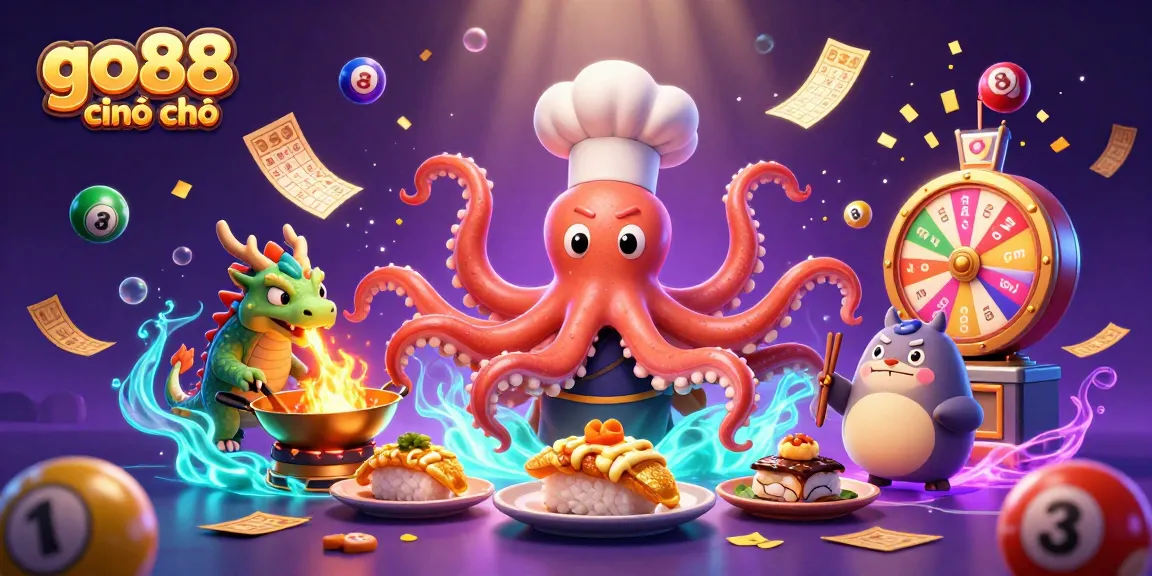 Experience the thrill of go88 chính chủ with vibrant casino games, colorful lottery elements, and dynamic characters in action.