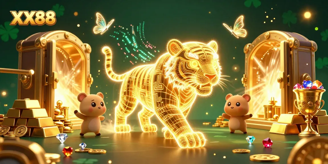 Experience the thrill of winning at XX88 with dynamic casino elements and a vibrant scene.
