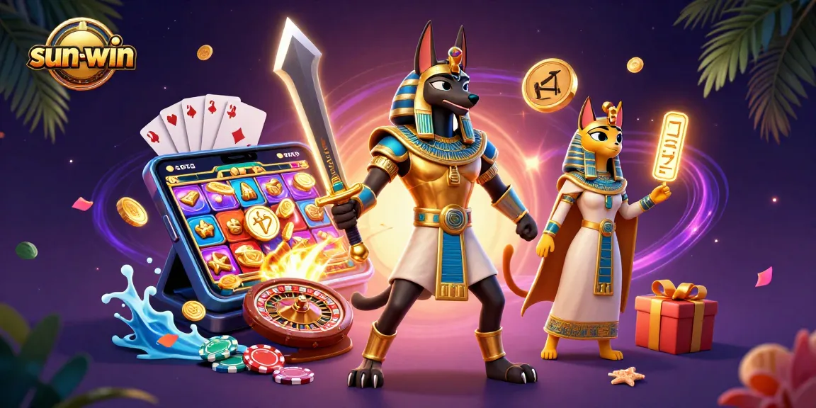 Engage in thrilling gameplay at sun-win with ancient Egyptian themes and vibrant slot visuals.