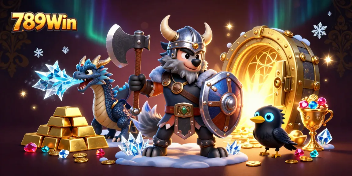 Spin and win with 789Win featuring vibrant 3D characters and rich casino elements.