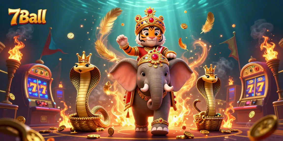 Engage with exhilarating 7Ball action in a vibrant, richly detailed casino scene.