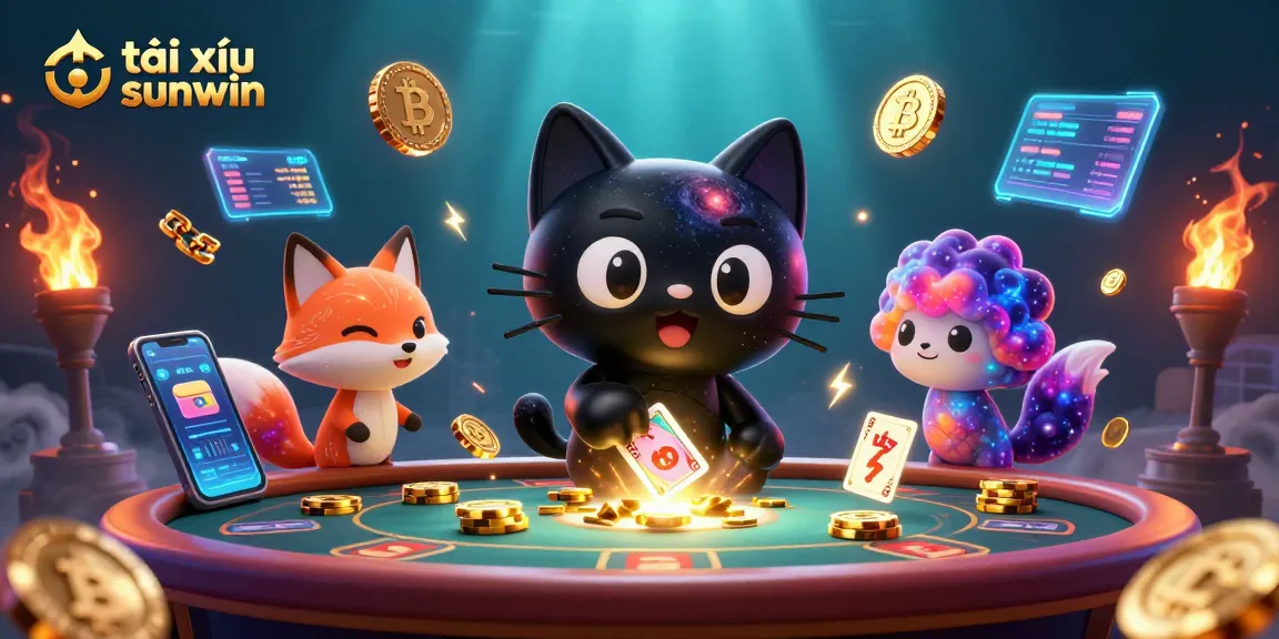 Engaging gameplay with tài xỉu sunwin at a cosmic casino featuring dynamic 3D elements.