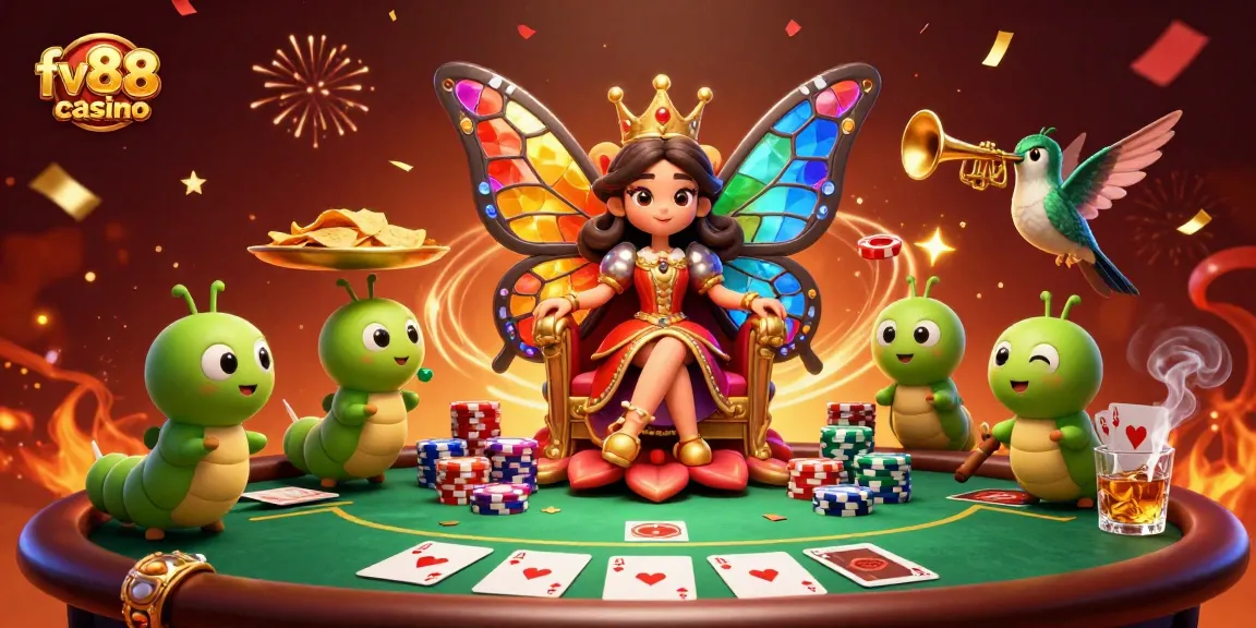 Experience the excitement of betting at fv88casino with colorful casino-themed illustration and vibrant designs.