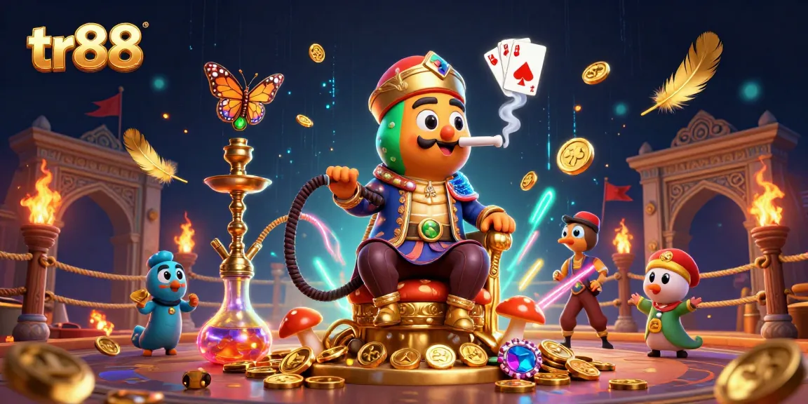 Experience thrilling gameplay at tr88 with vibrant characters and casino action in a dynamic 3D scene.