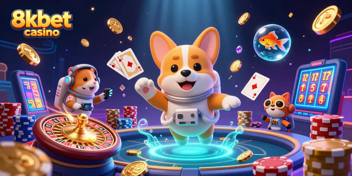 Engage in thrilling gameplay at 8xbet casino featuring vibrant characters in an immersive 3D casino environment.