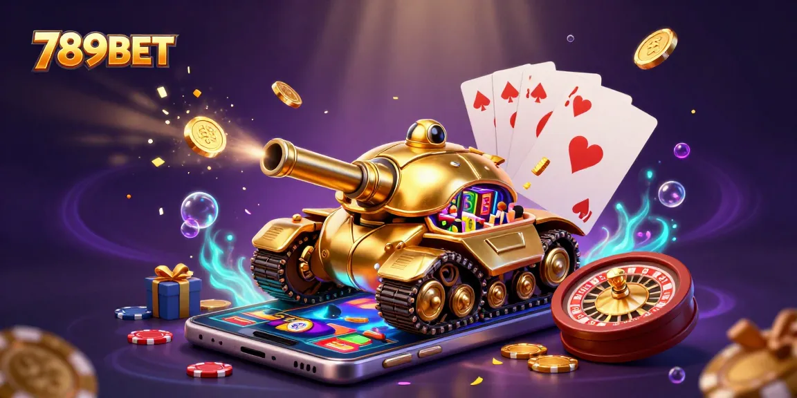 Experience 789BET's thrilling casino world with dynamic games and lavish symbols in an enchanting scene.