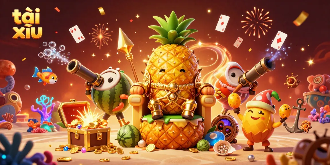 Experience thrilling tài xỉu action in this vibrant 3D casino world filled with treasures.