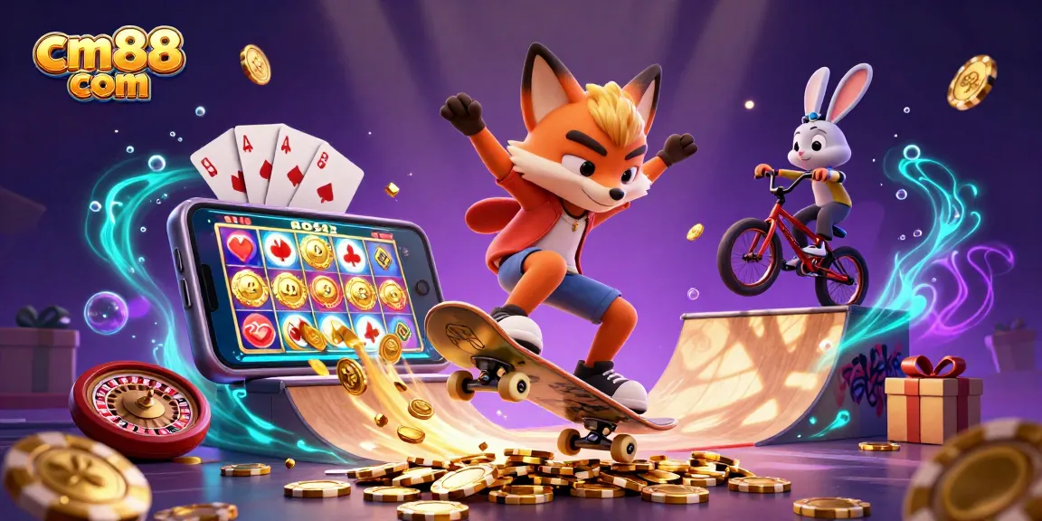 Experience exciting gameplay at cm88 com with vibrant casino elements and animated characters.
