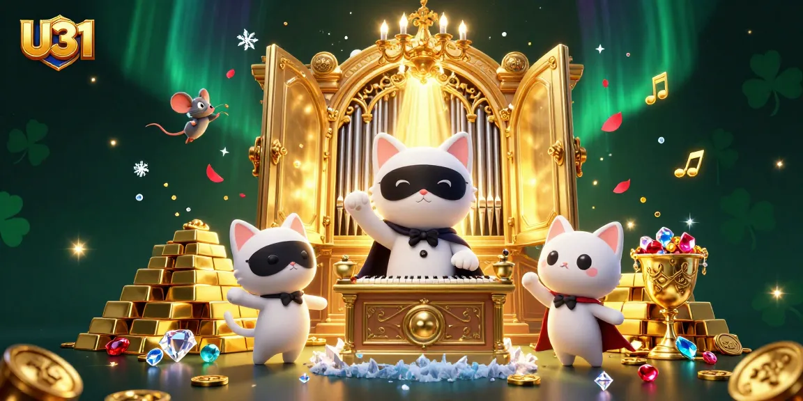 Join the excitement at U31 with lively casino actions among treasures and vibrant characters.