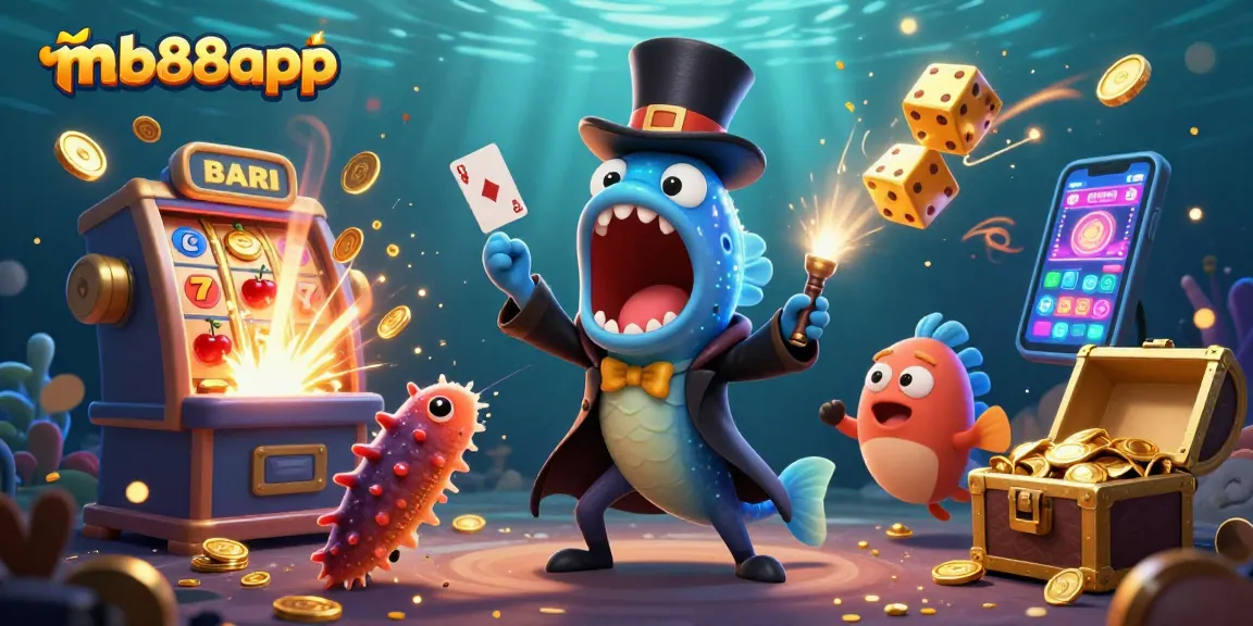 Experience thrilling casino magic with mb88app’s unique 3D characters in an underwater extravaganza.