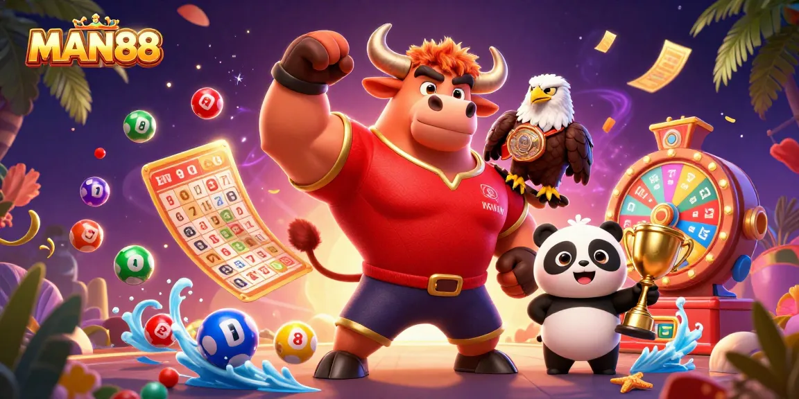 Experience the excitement of MAN88 with vibrant characters and dynamic gaming elements.
