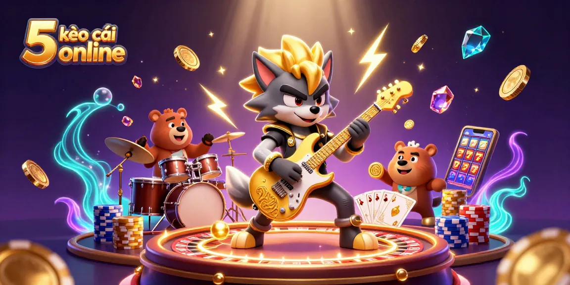 Engage with kèo nhà cái 5 online as a wolf rock star electrifies the casino scene.