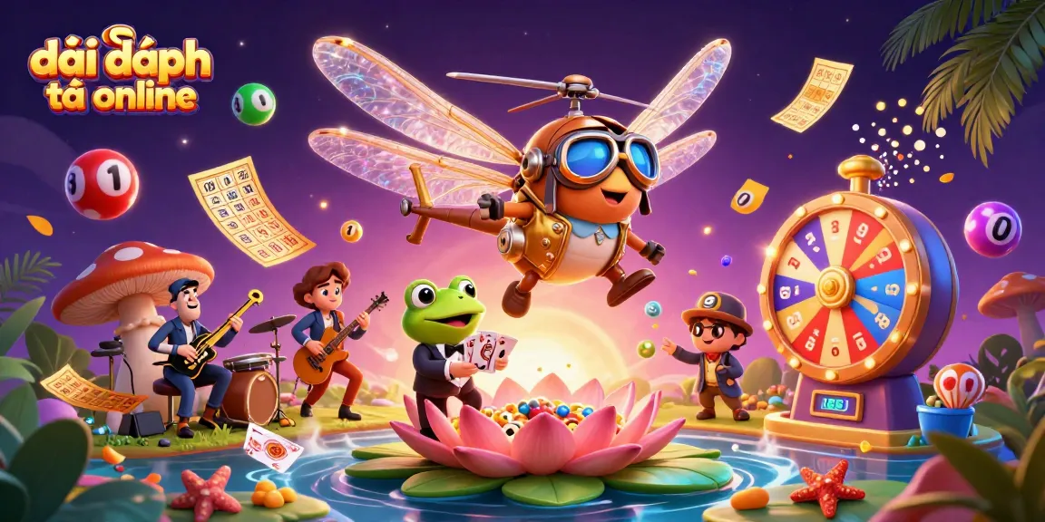 Experience the excitement of đại phát tài online with dynamic game elements and vibrant characters in a 3D casino scene.