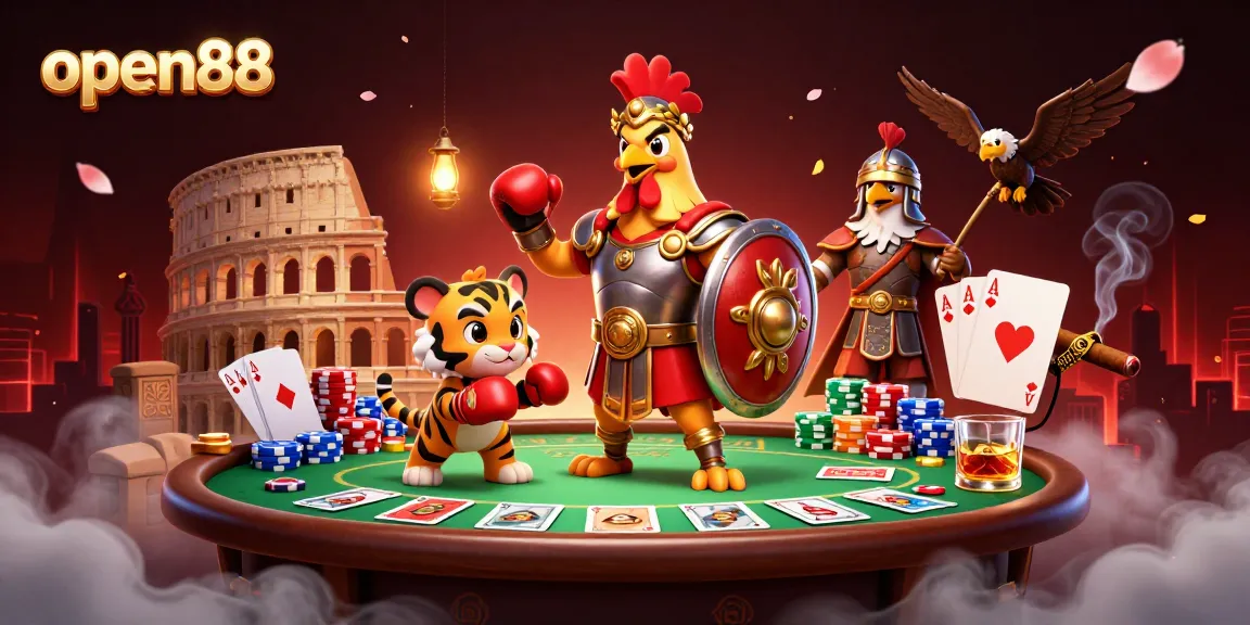 Engage in thrilling gameplay at open88 with vibrant characters and dynamic gambling elements.