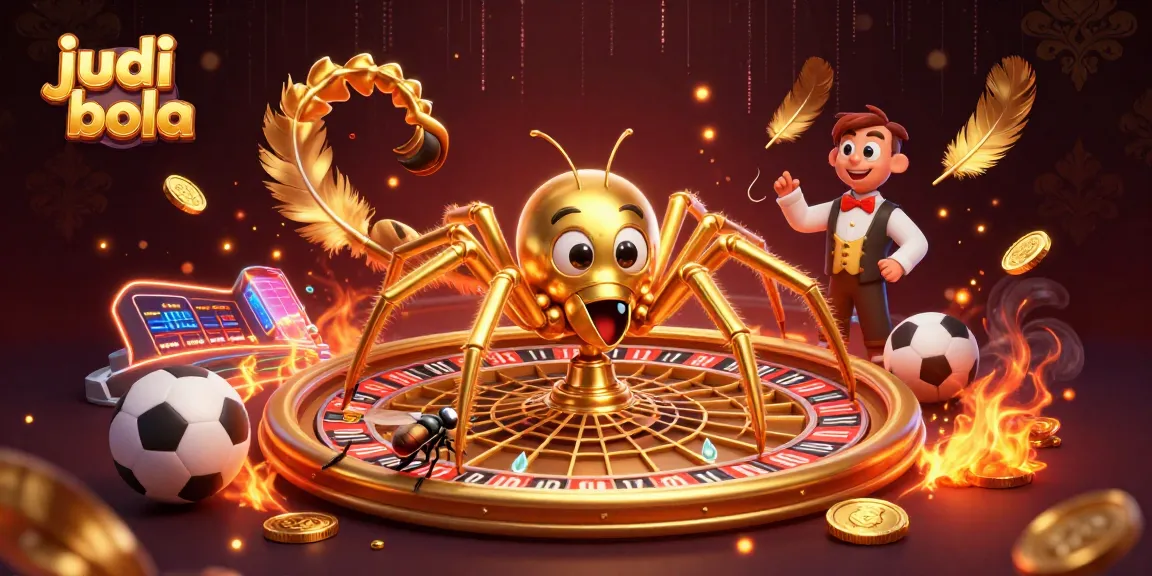 Engage in judi bola with a fly weighing betting options in a dynamic roulette wheel web.