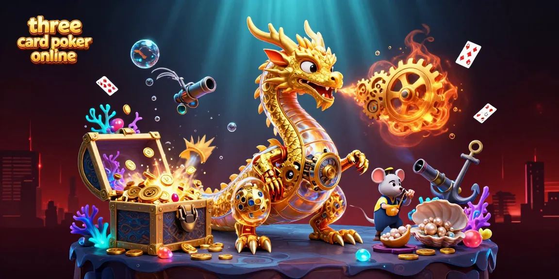Experience thrilling three card poker online with dynamic characters showcasing a vibrant casino scene.