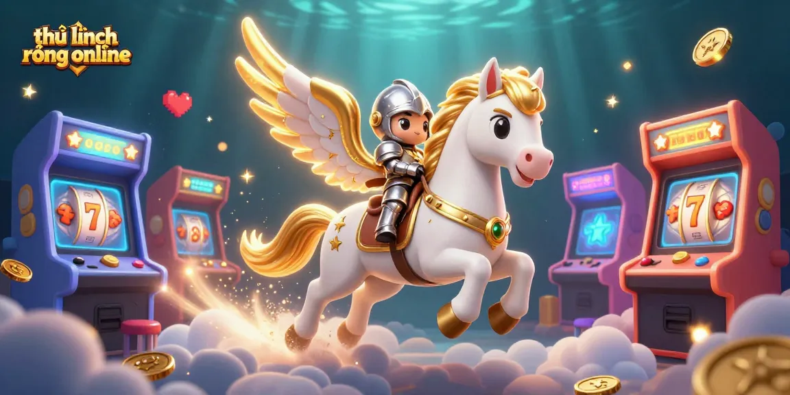 Experience thrilling gameplay in thủ lĩnh rồng online with vibrant casino elements and a heroic knight.