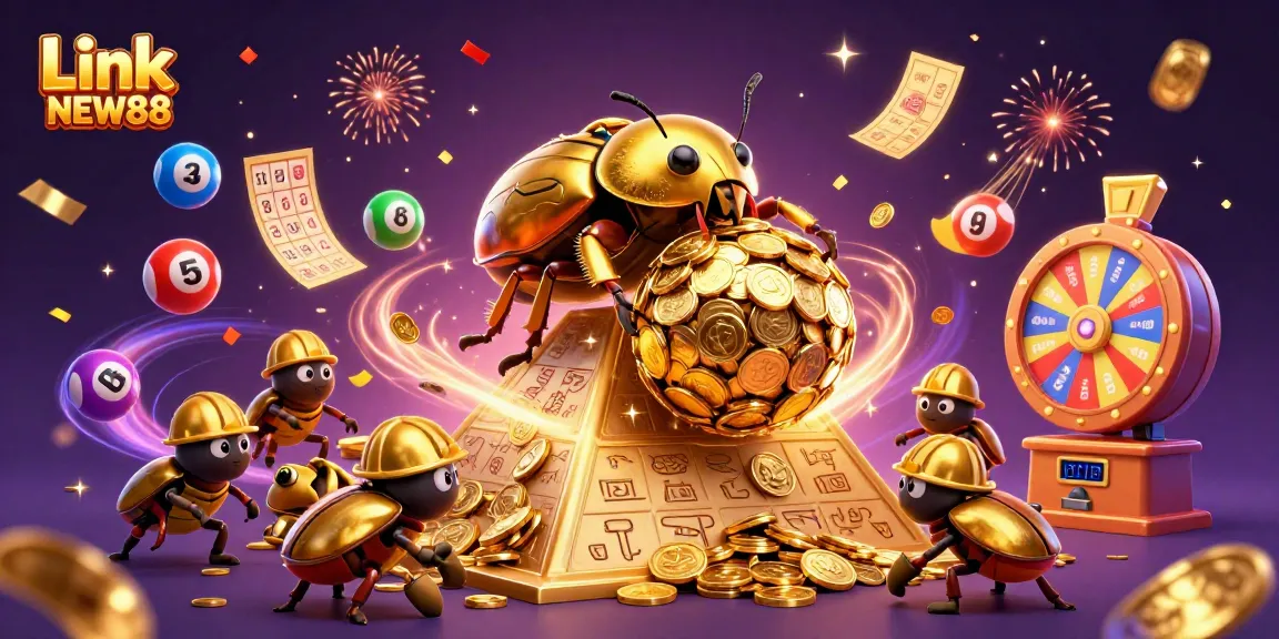 Engage with thrilling opportunities at Link NEW88, featuring a magical scene of winning elements.
